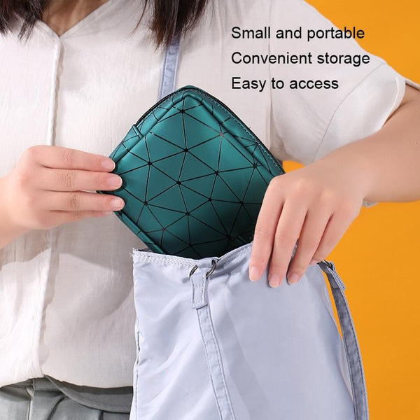 XH8214 Portable Sanitary Napkin Storage Bag Large Capacity Waterproof Coin Bag(Sky Blue)