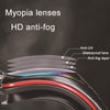 WAVE Electroplating HD Anti-fog Myopia Swimming Glasses, Color: Red Black 800 Degree