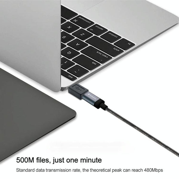 USB 2.0 AM to Micro USB Female Adapter(Black)