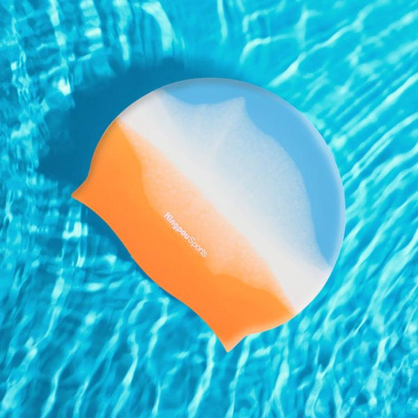 KingpouSports K9002 5 in 1 Children Anti-fog Diving Swimming Goggles + Swimming Cap + Nose Clip + Earplugs + Mirror Buckle Set(Orange Starfish)