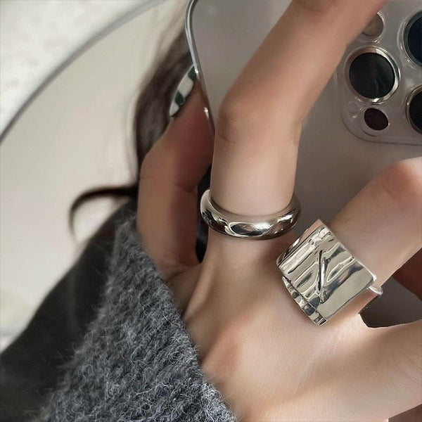 Open Adjustable Wavy Ring(J2714)