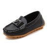 DKF-282 Lightweight Non-slip Dance Bean Shoes Children Leather Shoes, Size: 29(Black)