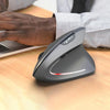 HXSJ T29 Bluetooth 3.0 Wireless Bluetooth 6-Keys 2400 DPI Adjustable Ergonomics Optical Vertical Mouse(Grey)