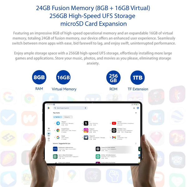ALLDOCUBE iPlay 60 Plus 4G LTE Tablet PC, 8GB+256GB, 11.5 inch Android 14 MediaTek MT8781 Octa Core Support Dual SIM (Space Grey)