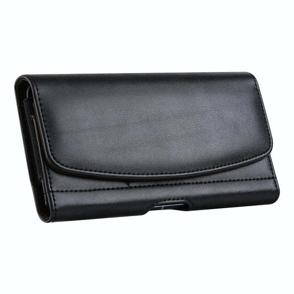5.2-6.5 inch Multifunctional Waist Bag Mobile Phone Leather Case(Black)