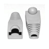 Network Cable Boots Cap Cover for RJ45, Grey (100 pcs in one packaging , the price is for 100 pcs)(Grey)