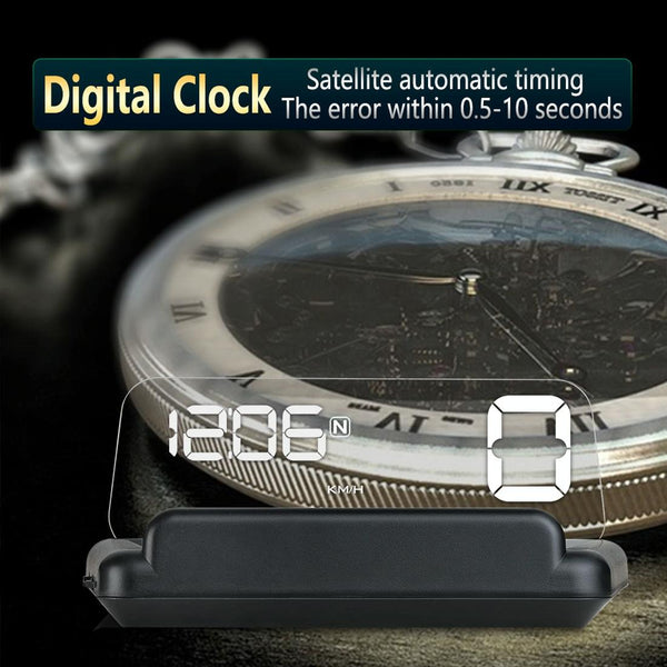 T900 GPS HUD Head-Up Display | Speed, Mileage, Voltage | White