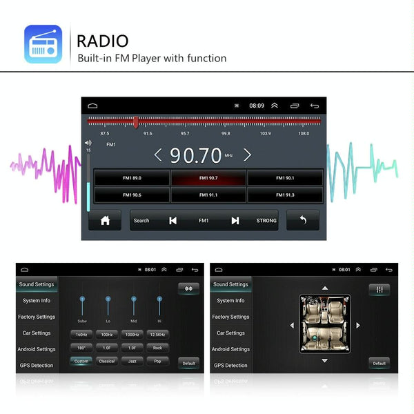A3040 For Volkswagen 7-inch 2+32G Android Car Navigation Central Control Large Screen Player With Wireless CarPlay, Style:Standard+12Lights Camera
