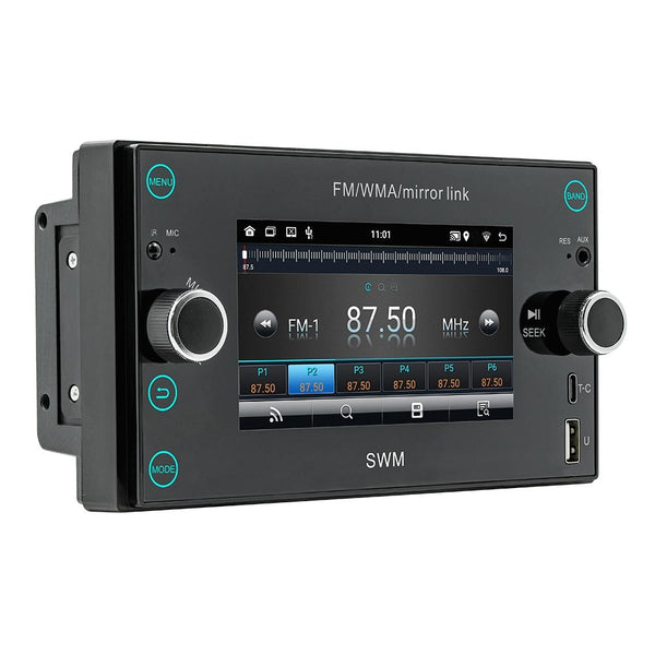 A3121 Android 12 GPS Navigation Car Multimedia Player, 1GB+32GB, Support iOS CarPlay / Android Auto / Mirrorlink / WiFi(Black)