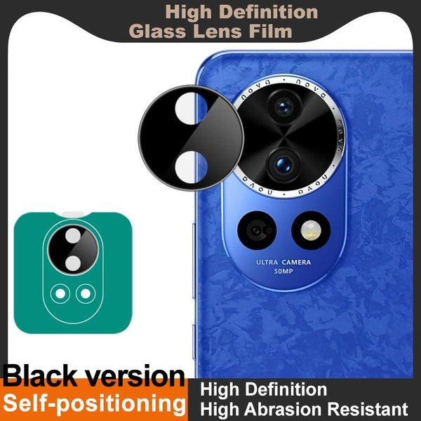 For Huawei nova 12 / nova 13 imak Black Version HD Glass Rear Camera Lens Film, Self-positioning Version