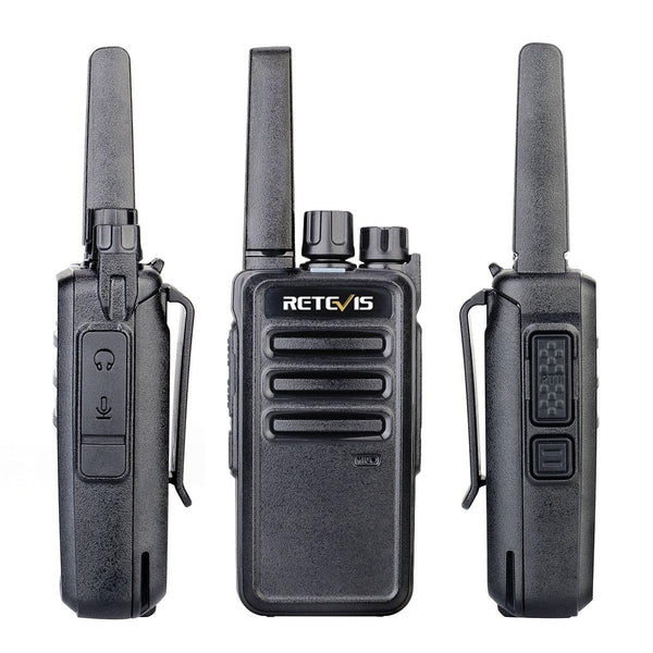 1 Pair RETEVIS RT668 0.5W PMR446 16CHS Two Way Radio Handheld Walkie Talkie, EU Plug(Black)