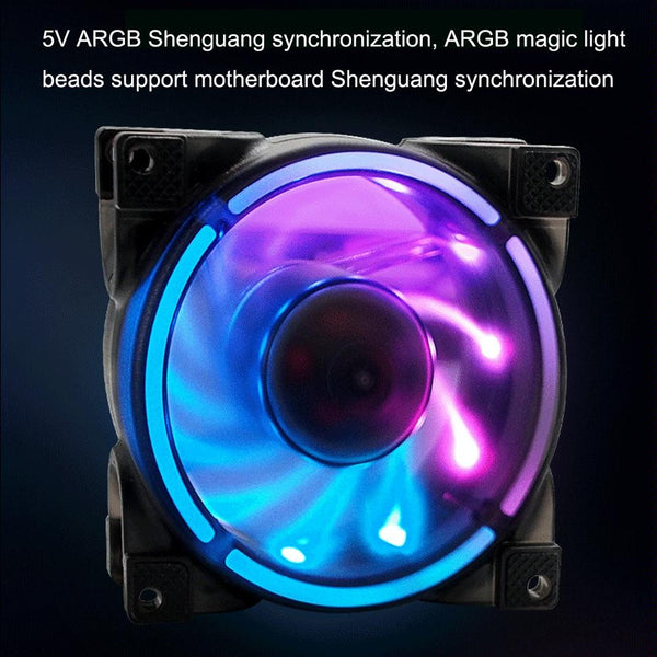 MF8025 Magnetic Suspension FDB Dynamic Pressure Bearing 4pin PWM Chassis Fan, Style: Non-luminous (White)