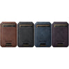 Suteni S2 Phone Magnetic Card Case Card Sleeve MagSafe Magnetic Coil PU Leather(Blue)