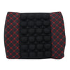 12V Four Season Chemical Fiber Wrapping Lumbar Seat Relaxation Waist Support Cushion for Car Office Family (Red)