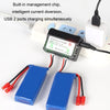 One-To-Two 7.4V Lithium Battery Overcharge Protection USB Charger With Light(XH-3P Plug)