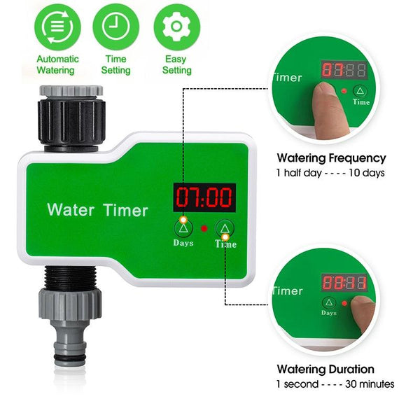 Irrigation System Intelligent Controller Automatic Timed Watering Device, Specification: 20m 20sets Ground Plug Dual-use Suit