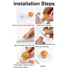 Hole-free Wardrobe Handles Drawer Glass Door Adhesive Household Round Handle, Spec: D