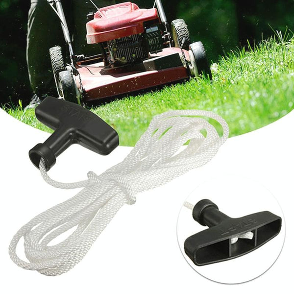 Lawn Mower Chainsaw Trimmer Universal Recoil Pull Start Handle with Rope Cord, Rope Length:4m
