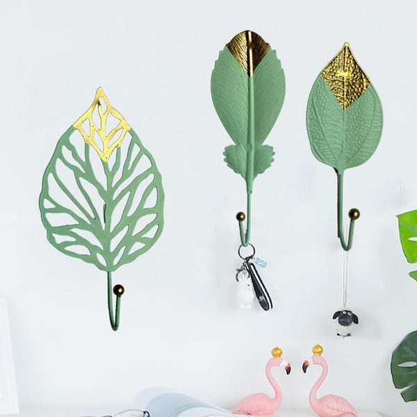 Mini Clothes Hooks Perforated Door & Window Wall Hooks(Golden E)