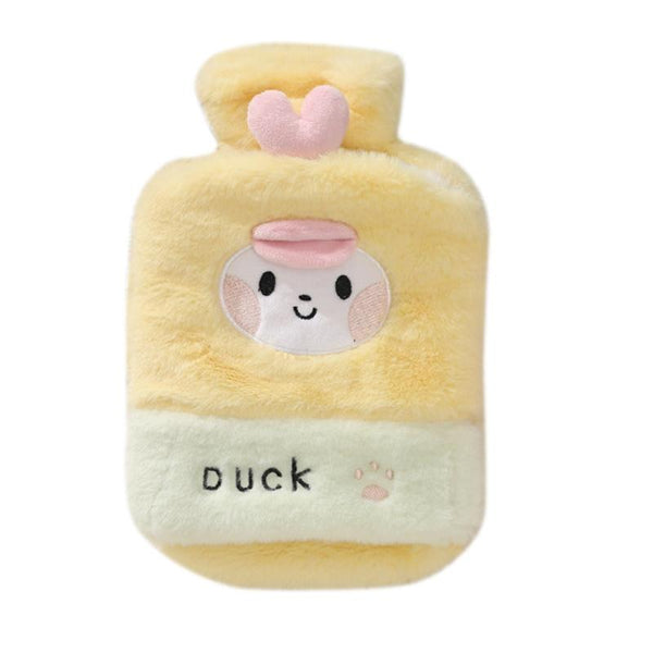 1L Hot Water Bag Dual Hands Plush Cute Hand Warmer, Style: Consortium