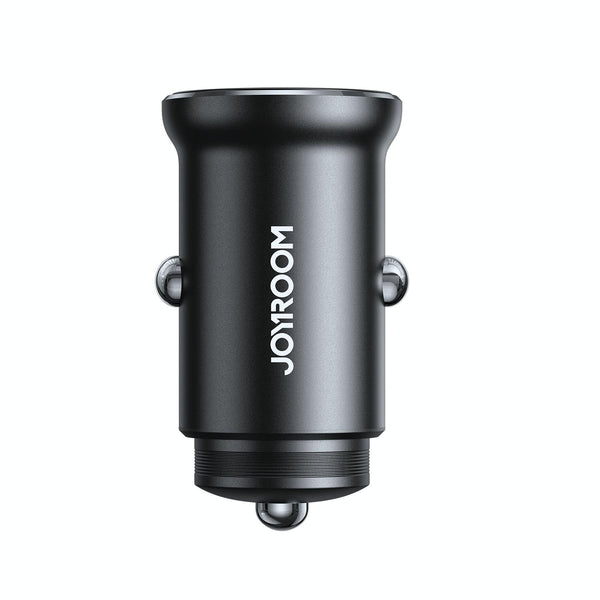 JOYROOM JR-CCN05 30W PD+QC3.0 Mini Metal Car Charger(Black)