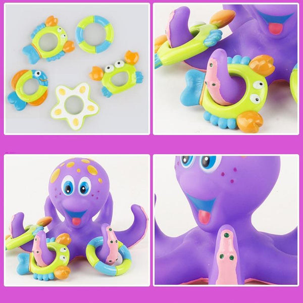 Octopus Throwing Circle Small Octopus Children Bathing Water Toy