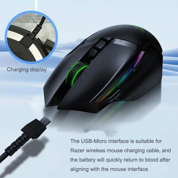 For Razer / Naga Viper Pro / Viper V2 Professional Wireless Mouse Charging Cable(Black)