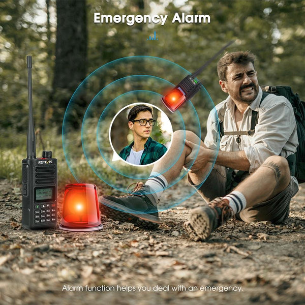 RETEVIS RA89 UV Dual-segment IP68 Waterproof Dual-guard Dual-standby Walkie Talkie(EU Frequency 144-146/430-440MHz)
