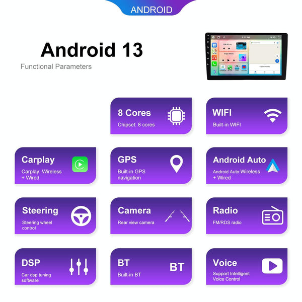 7 inch 6+128G Android Universal HD Large Screen Car Bluetooth Player Android GPS Navigation Integrated Machine(Standard)