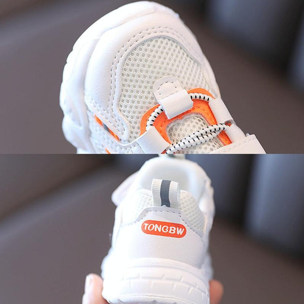 Children Sports Shoes Babies Breathable Net Shoes, Size: 29(Beige)