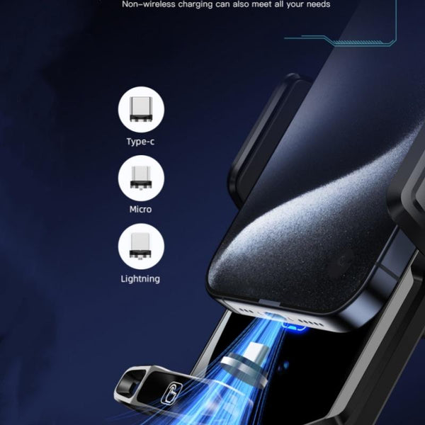 SD11 Car Mount Air Vent Phone Holder 15W Fast Charging Car Wireless Charger