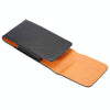 6.1 Inch  Men Vertical Mobile Phone Waist Bag Litchi Pattern Back Clip Buckle Belt Leather Case