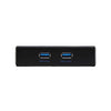 USB 3.0 Front Panel Floppy Disk Bay 20 Pin 2 Ports HUB Bracket Cable(Black)
