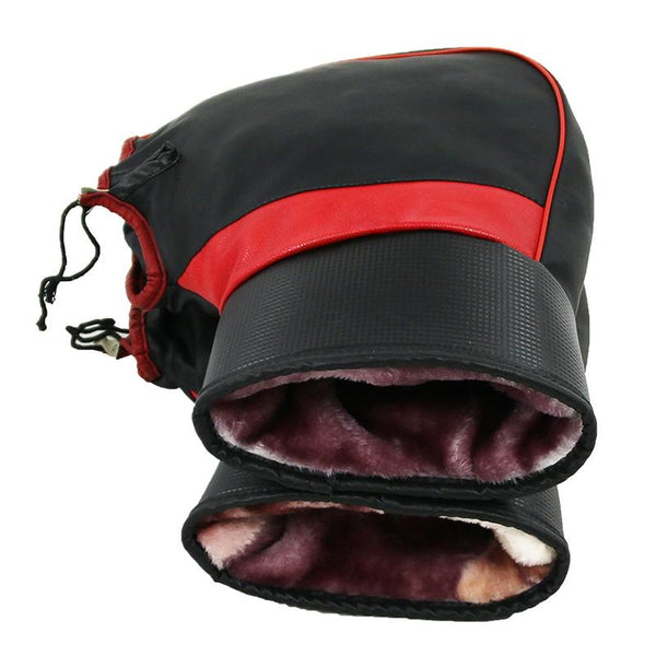 1 Pair Motorcycle Water & Wind Resistant Winter Warm Ski Riding Gloves