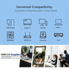 USB 2.0 AM to AF Adapter with 90 Degree Angle(Black)