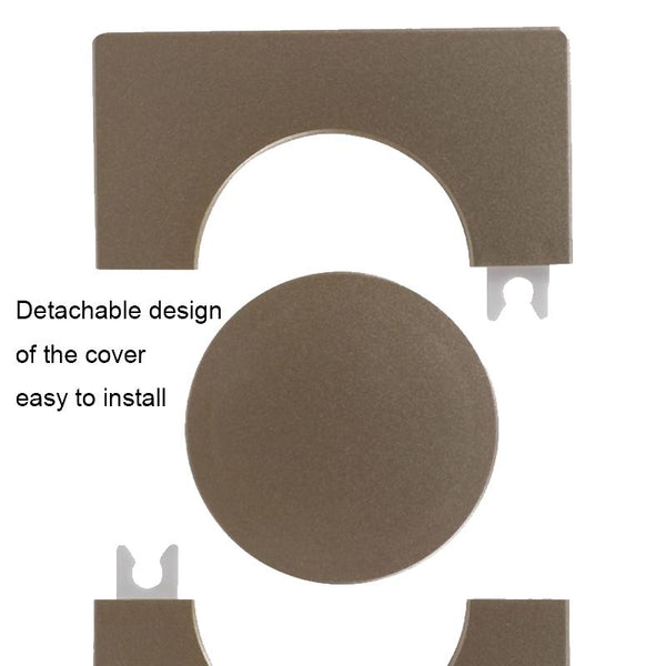 Square Air Conditioning Hole Decoration Cover Wall Hole Plug, Style: 9cm Gold