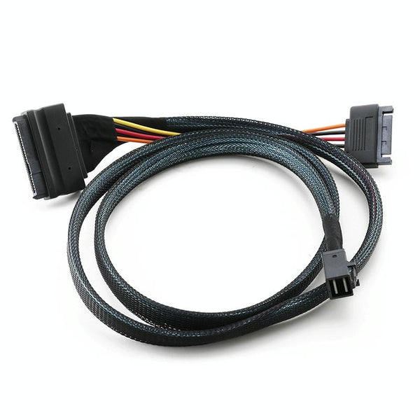 Mini SAS 36P HD8643 To MINI SAS 8639+ 15P Power Hard Drive Data Cable 0.75m