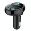 BT09 Car Bluetooth MP3 Digital Display Dual USB Charger(Black)