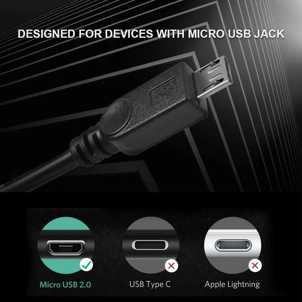 USB 2.0 Female to 2 Micro USB Male Cable, Length: About 30cm