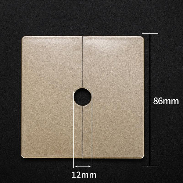 Square Hole Decoration Cover Wall Hole Plug, Style: 1.2cm Hole Gold