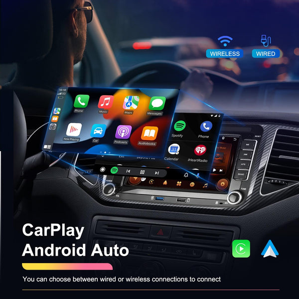 For Volkswagen/Skoda 2+64G Player Large Screen Carplay Android Navigation Reversing Camera Integrated Machine(Standard)