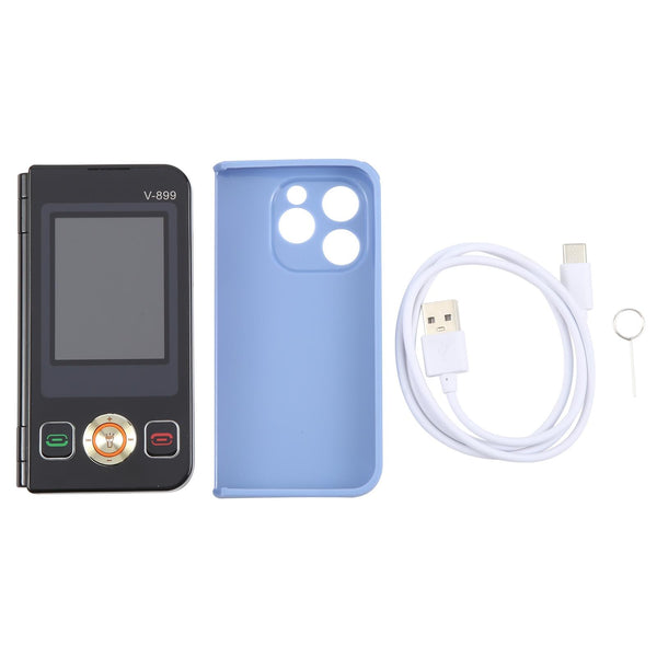 SOYES V-899, 32MB+64MB, 2.4 inch + 2.8 inch Display MTK6261D CPU, BT 3.0, Network: 2G, Dual SIM (Black)