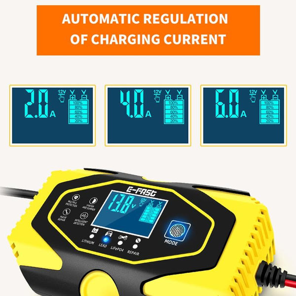 E-FAST Car Battery Charging LED Current Voltage Power Display Charger(AU Plug)