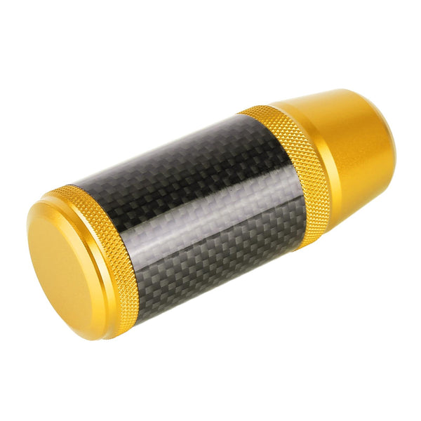 Universal Car Carbon Fiber Metal Gear Shift Knob (Gold)