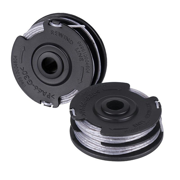 Lawnmower Nylon Double Layer Mowing Line Playing Rope Spool Replaces Greenworks(Black)