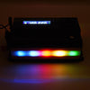 XUYUAN 3000W Car Inverter LED Colorful Atmosphere Light 4USB Charging Converter, UK Plug, Specification: 24V-220V