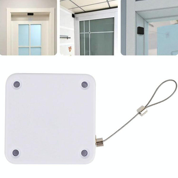 P093 Automatic Doorkeeper Telescher Door Closer Sliding Door Anti-Theft Box, Specification: 2nd Generation White All Glue 500g 1m
