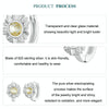 S925 Sterling Silver Women Sunflower Earrings Jewelry(BSE966)