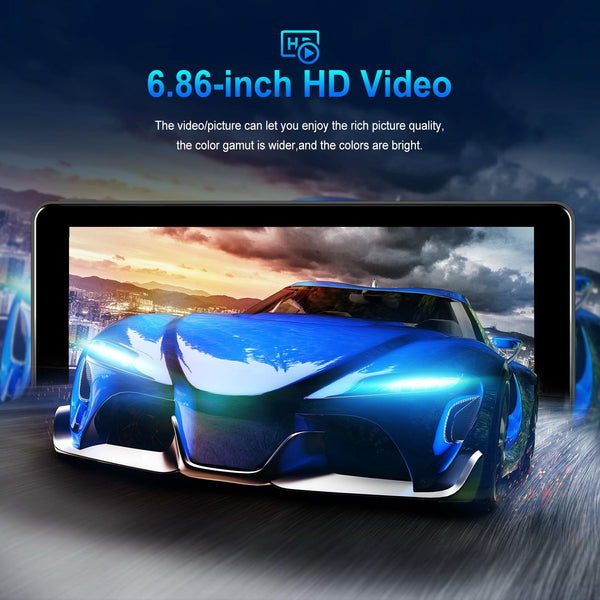 6.86 Inch 4KDVR Smart Screen Player, Specification: Standard+64G Memory Card
