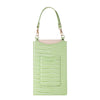 Stone Texture Card Holder Mobile Phone Bag with Short Strap(Green)